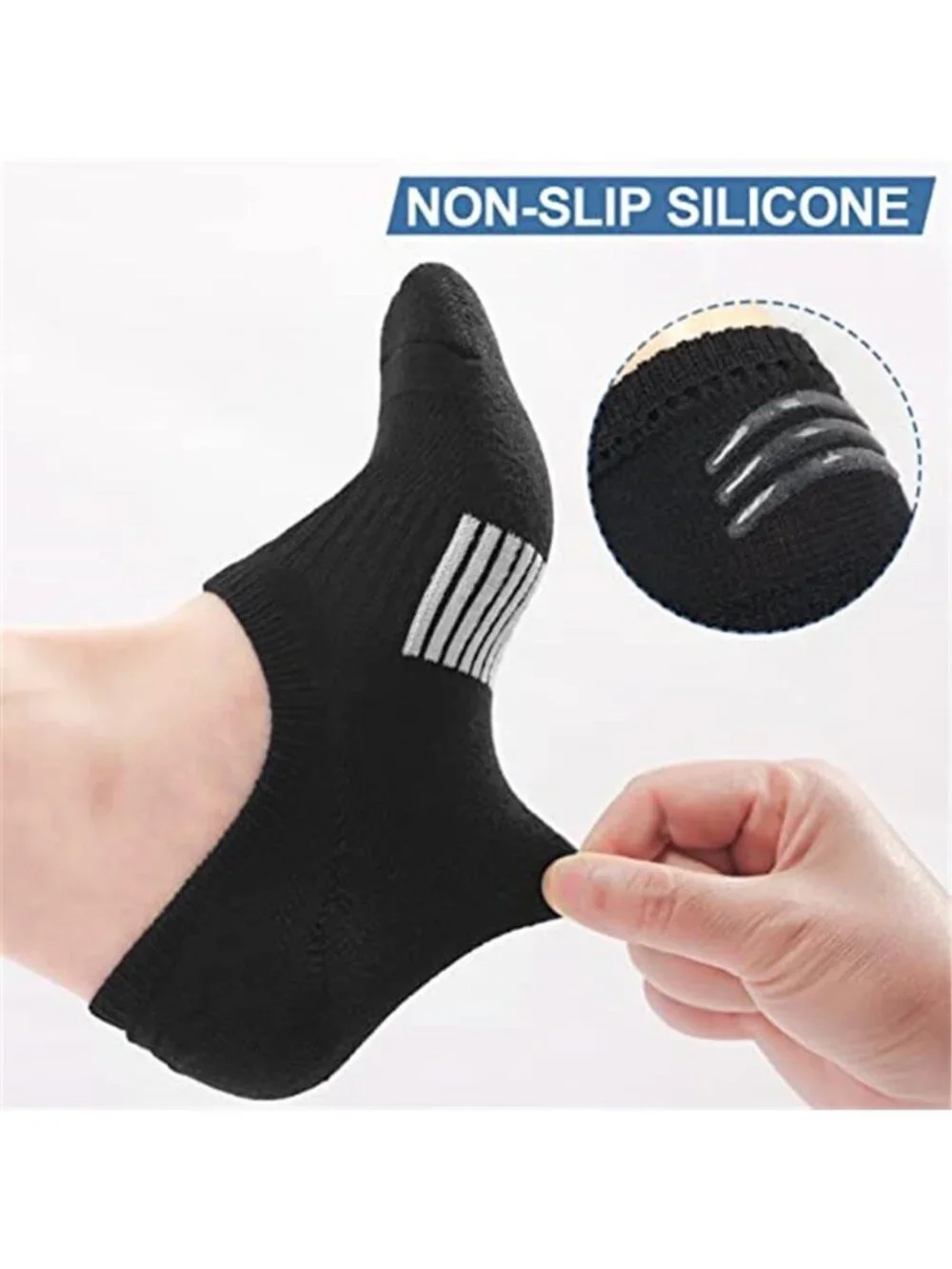 No Show Socks Womens, Invisible Cushioned Low Cotton 4-8 Pairs